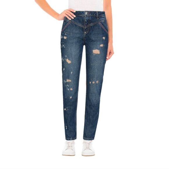 PHILIPP PLEIN straight destressed jeans 26 - Picture 2 of 14